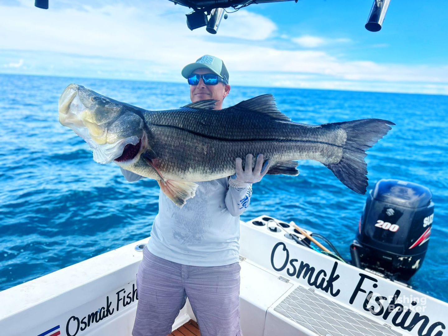 Massive snook catch on the Osmak Fishing boat
